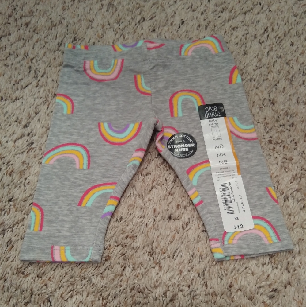 💜NWT Rainbow legging pant for newborn